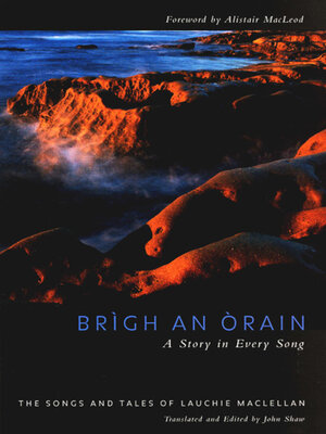 cover image of Brigh an Òrain - A Story in Every Song